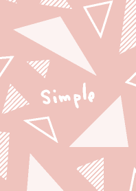 Simply white triangle Pink4 from Japan