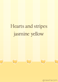 Hearts and stripes jasmine yellow