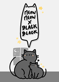 MEOW MEOW : Good night BlackBlack cat
