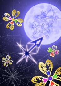 Sagittarius Clover and moon blue 2022