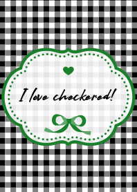 love checkered! green