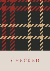 CHECKED-RED BROWN 72