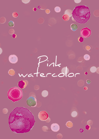 Black Dull Pink : Pink watercolor