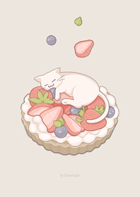 日系 - 未歸檔｜貓的草莓水果派