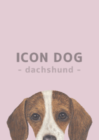 ICON DOG - dachshund - PASTEL PK/04