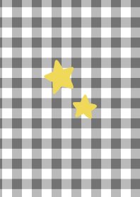 Checkered pattern and stars.