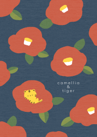 camellia&tiger(navy)