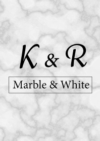 K&R-Marble&White-Initial