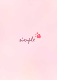 Apple watercolor'Pink'