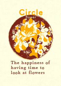 Circle flower Deep Sunflower