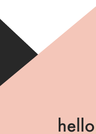 hello - rose pink & black
