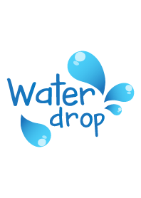 blue color water drop