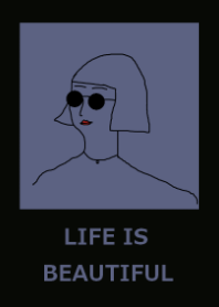 LIFE IS BEAUTIFUL(JP)navyblack