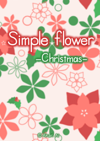 Simple flower -Christmas-