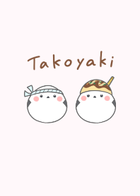 Shimaenaga and Takoyaki -pink-