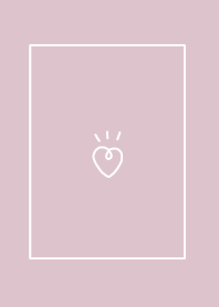 heart-dull pink-beige-simple