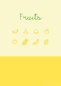 Fruits lemon yellow