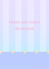 Hearts and stripes dream pink