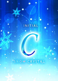 Initial "C"_Snow crystal