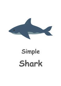 ปลาฉลามสีน้ำเงินเข้มเรียบง่าย