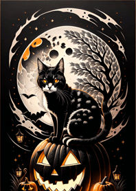 halloween cat FfE2c9