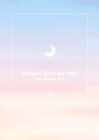 Crescent Moon and Stars12/NaturalStyle