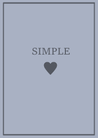 SIMPLE HEART =dusy bluebeige=