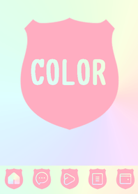 pink color rainbow  V19