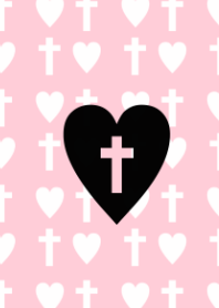 Cross and heart