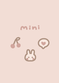 くすみピンクとミニアイコン