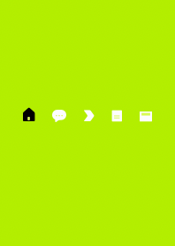 Simple icon neon lime green black white