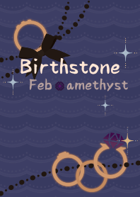 Birthstone ring (Feb) + mint