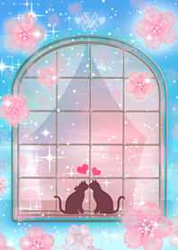 Cats in Love, and Cherry Blossoms