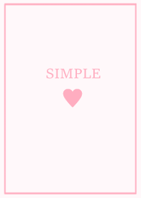 SIMPLE HEART =pastel pink=