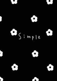 お花柄とモノトーン。