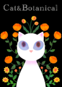 Cat and botanical