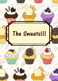 The sweets!Pink and Blue(cupcake & candy