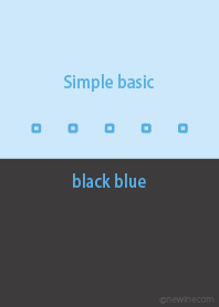 Simple basic black blue