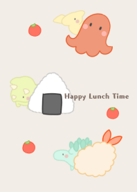 Dinosaurs and Obento -brown-