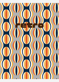 retro pattern on white JP