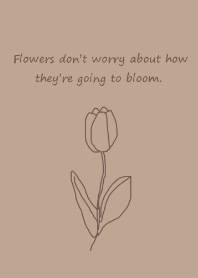 -art tulip-(beige brown)