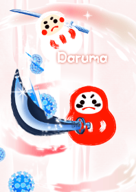 daruma10 (covid19, sword, go away)