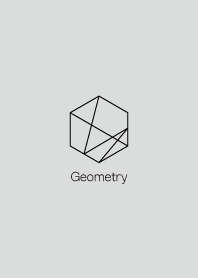 幾何学 - ライトグレー