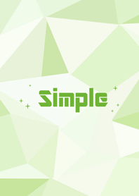 Simple geometric style - green