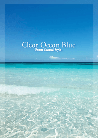 Clear ocean blue