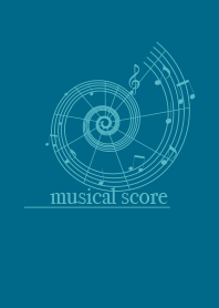 musicalscore Marine blue