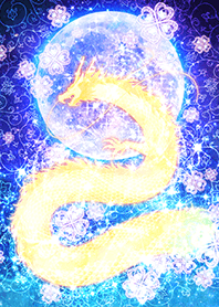 Full moon dragon good luck painting