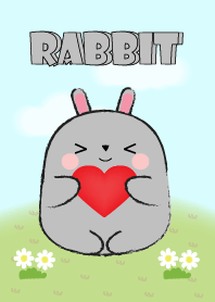 My Fat Cute Gray Rabbit Theme