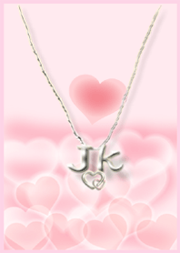 イニシャル J&K （ハート）