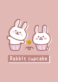 Rabbit cupcake <Star> pink